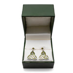 Connemara Marble Sterling Silver Trinity Knot Earrings