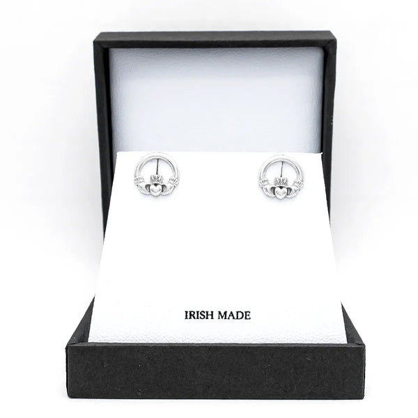 Sterling Silver Claddagh Earrings