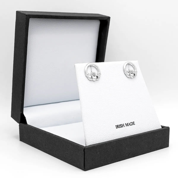 Sterling Silver Claddagh Earrings