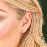 Trinity Knot Earrings With Emeralds