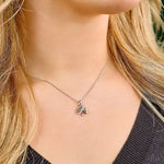Gold Emerald Shamrock Necklace