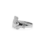 White Gold Ladies Claddagh Ring