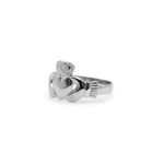 White Gold Ladies Claddagh Ring