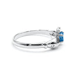 Irish Claddagh Ring With Heartshaped Precious Gemstone