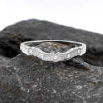 Gold Diamond Fitted Wedding Band