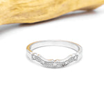 Gold Emerald and Diamond Irish Claddagh Engagement Ring Set