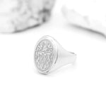 Ladies Family Crest Signet Ring