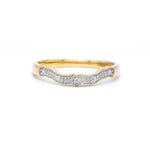 Gold Diamond Fitted Wedding Band